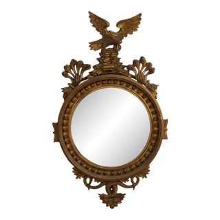 Period Early 19th Century Federal Bullseye Mirror For Sale