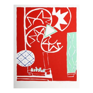 Flowers 3, Knox Martin Silkscreen, Signed and Numbered in Pencil For Sale