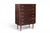 Mid-Century Modern 1960s Danish Six Drawer Highboy Dresser in Brazilian Rosewood For Sale - Image 3 of 4