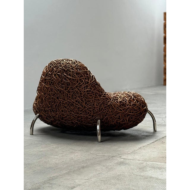 2000 - 2009 Rattan Wicker Nest Chair from Udom Udomsrianan & Planet 2001, Thailand, 2000s For Sale - Image 5 of 14