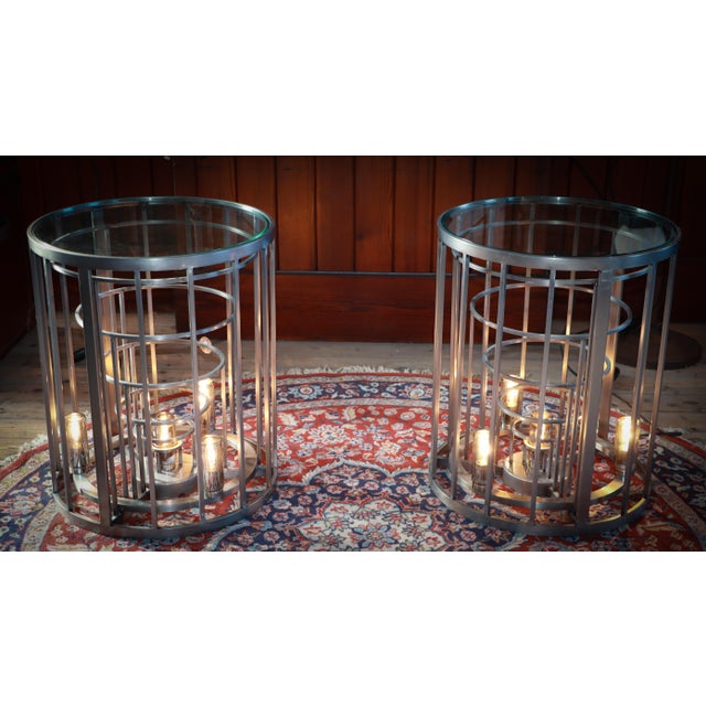 Gradient Rex Bedside Tables in Metal by Timothy Oulton, 2010s, Set of 2 For Sale - Image 10 of 13