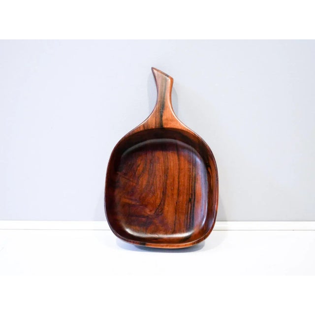 Solid Rosewood Bowl / Tray, 1950s, Denmark For Sale - Image 6 of 6