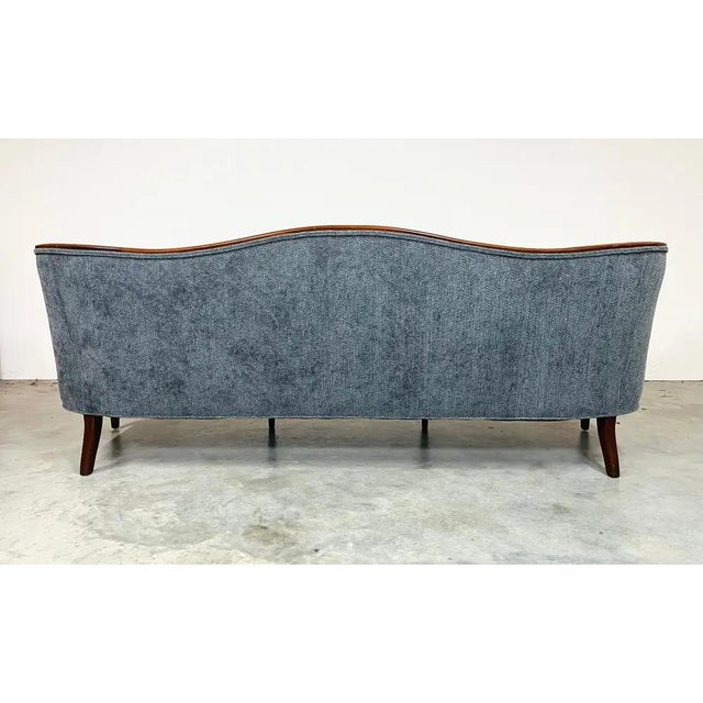 Wood Chippendale-Inspired Serpentine Camelback Sofa by Hickory Chair For Sale - Image 7 of 14