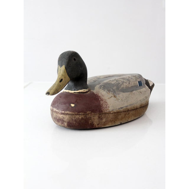 Farmhouse Vintage Mallard Duck Decoy by Decoys Unlimited For Sale - Image 3 of 13