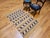 Vintage Native American Navajo Rug, Handwoven Wool, Chinle Revival Pattern, Tan & Black, 3x5 For Sale - Image 15 of 15