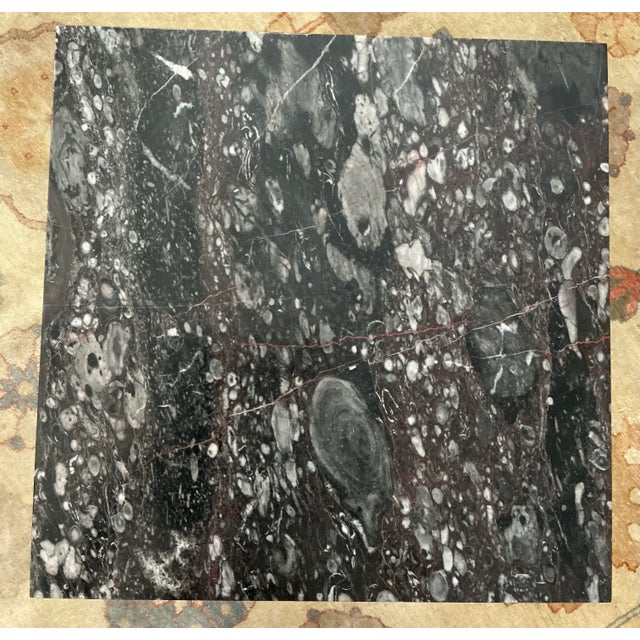 Antique Spanish Marble Top Wrought Iron Side Table. For Sale In Providence - Image 6 of 10