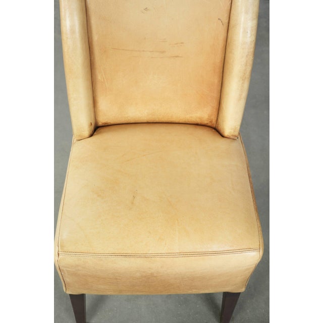 Vintage Chair in Cowhide Leather For Sale - Image 6 of 12