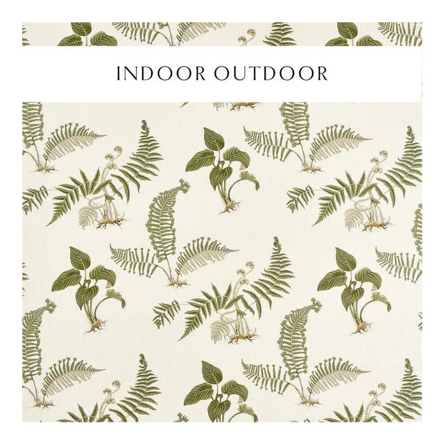 Sanderson Hosta & Fern Fabric in Olivine For Sale