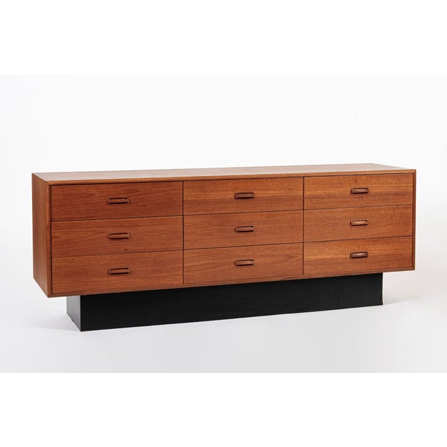 Mid-Century Modern Vintage Mid Century Lowboy Teak Wood Dresser 1960s For Sale - Image 3 of 10