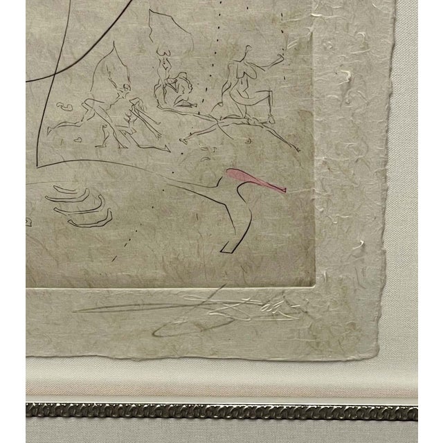 Impressionist Salvador Dali "Les Fesses Piquantes" Original Hand Signed Custom Framed For Sale - Image 3 of 5
