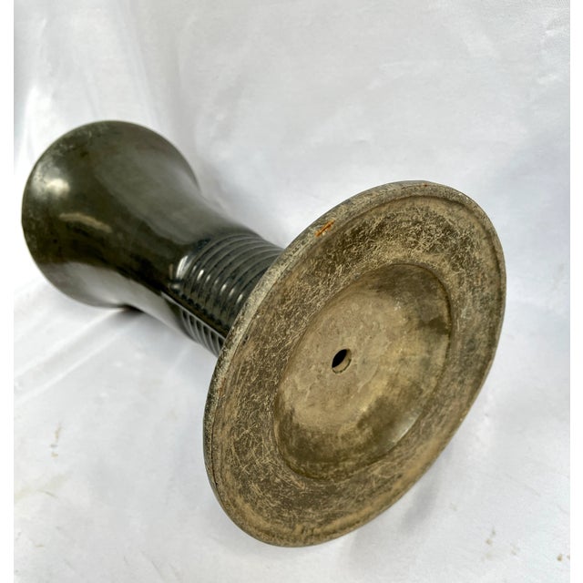 1930s French Art Deco Cast Iron Vases - a Pair For Sale - Image 11 of 12