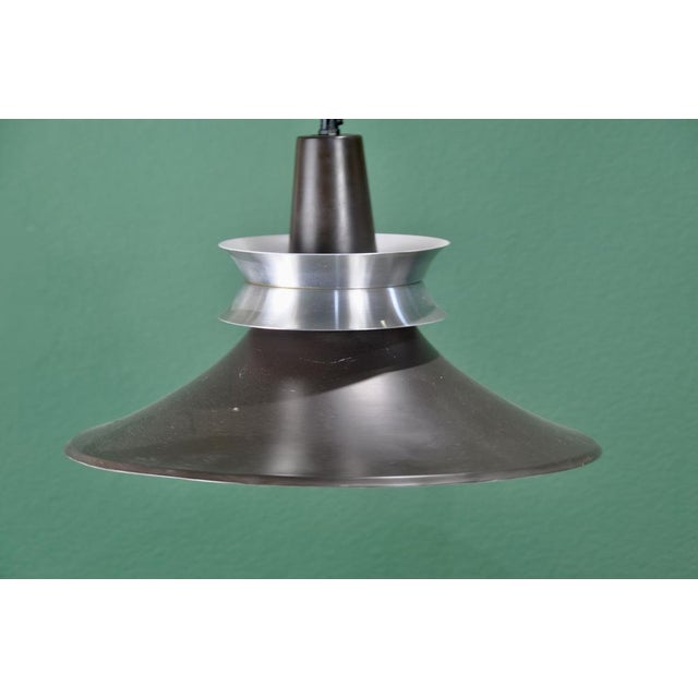 Danish Lamp in Brown and Silver Metal, 1970s For Sale - Image 16 of 17