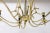 Mid-Century Modern Italian Neoclassical Brass 8 Arm Chandelier For Sale - Image 3 of 9