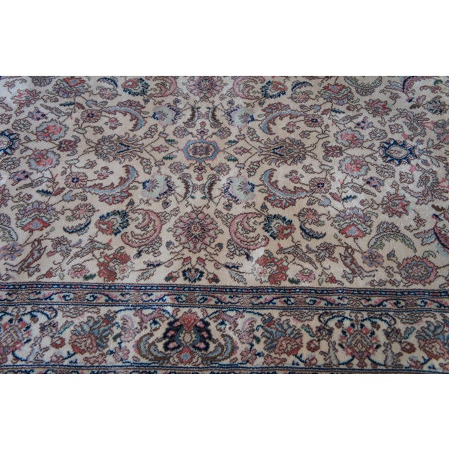 Tan Karastan 100% Wool Oriental Palmette Animal 738 Area Rug Carpet Mat 9' X 6'' For Sale - Image 8 of 15
