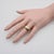 1990s 14k Gold Marquise Diamond Signet Ring, Size 6.5 For Sale - Image 9 of 11