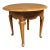 Ethan Allen Queen Anne Maple Oval Drop-Leaf Accent Table For Sale