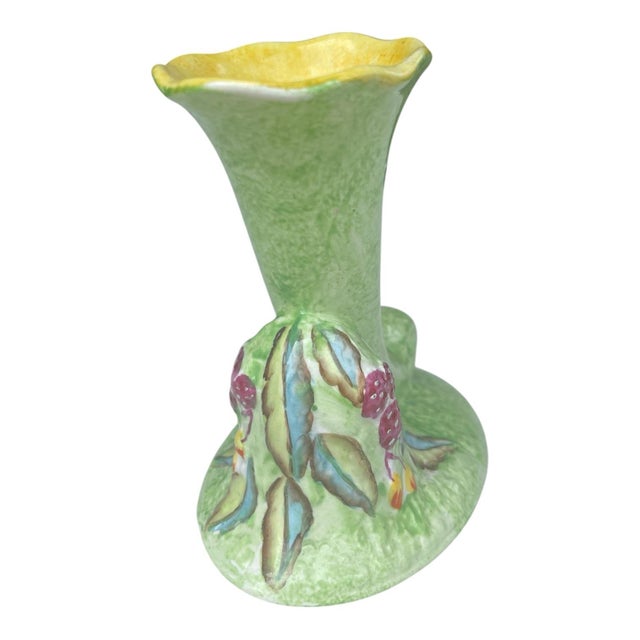 Mid-Century Modern 1950s James Kent Fenton Cornucopia Bud Vase For Sale - Image 3 of 7