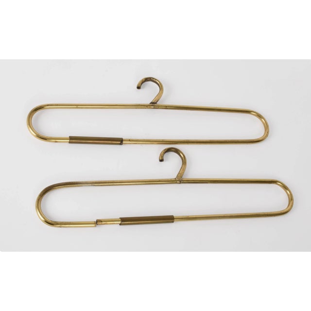 Vintage Brass Coat Hangers, 1970s, Set of 4 For Sale - Image 4 of 7