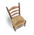 Vintage Provicial Ladderback Children's Chairs with Rush Seat, 1930s, Set of 3 For Sale - Image 5 of 18