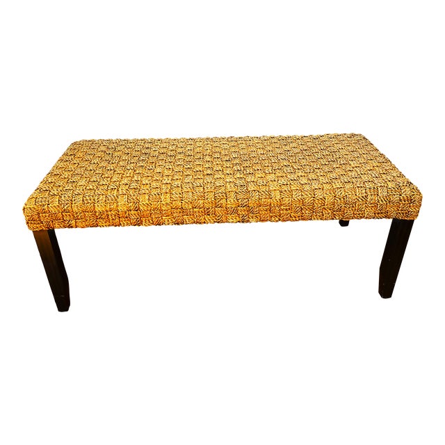 Palecek Double Woven Bench/Stool For Sale