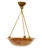 Orange Art Deco Alabaster Hanging Pendant Light, 1930s For Sale - Image 8 of 8