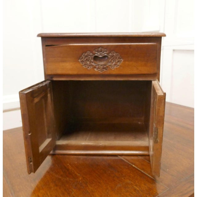 Wood Small Carved Buffet with Drawer, 1880 For Sale - Image 7 of 12