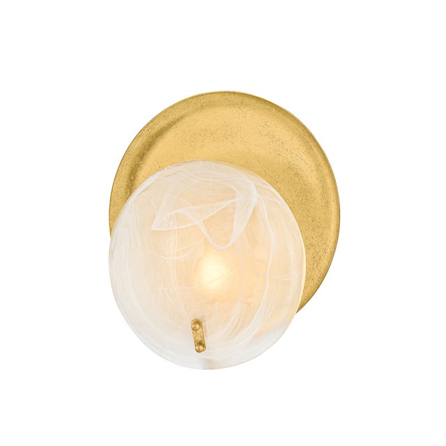 Contemporary Mitzi Shanette 10.75 in. 1 Light Wall Sconce in Vintage Gold Leaf Finish For Sale - Image 3 of 11