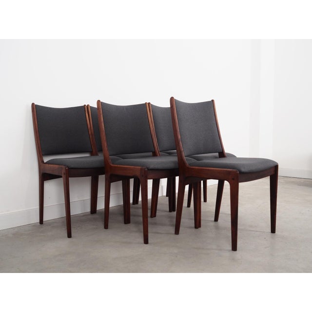 Danish Rosewood Chairs by Johannes Andersen, 1960s, Set of 6 For Sale - Image 4 of 18