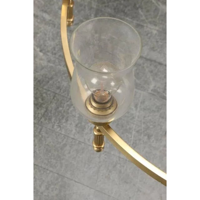 - Large hall chandelier by Svend Mejlstrøm from the 1960s - Brass construction fitted with eight E27 sockets and hand...