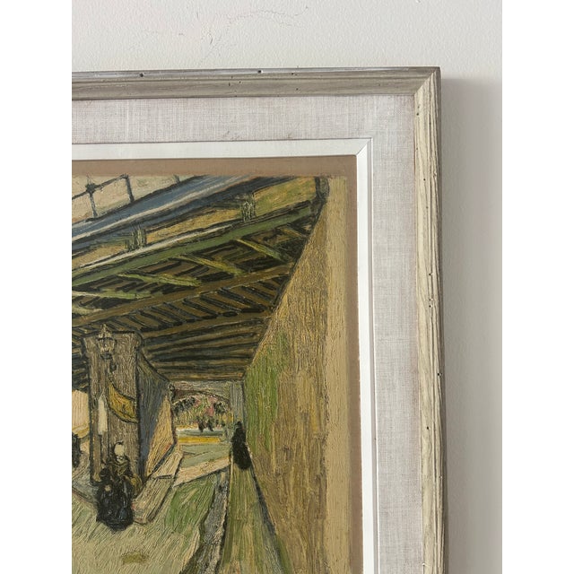 Modern Late 20th Century Framed Van Gogh Reproduction "Railway Bridge Over Avenue Montmajour, Arles" For Sale - Image 3 of 10