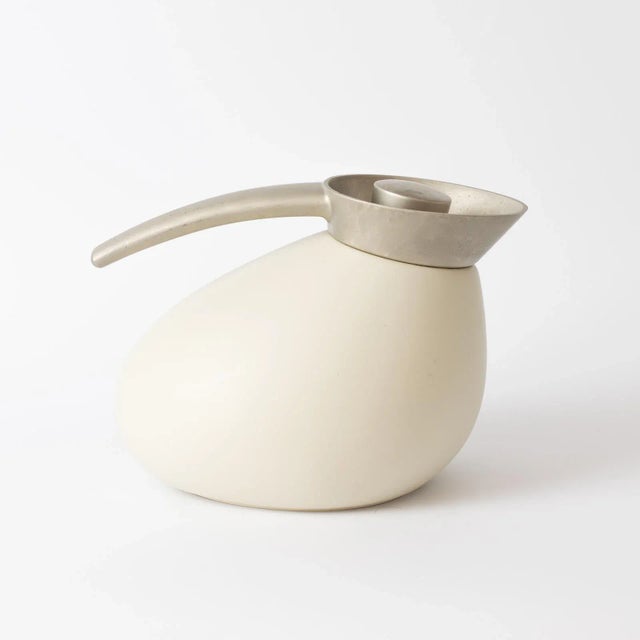 Thermos jug model Quack, designed by Maria Berntsen for Georg Jensen in the 1990s. This piece has an attribution mark, I...