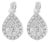 10k White Gold Round Cut Diamond Earrings (0.75 cttw, H-I Color, I1-I2 Clarity) For Sale