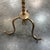 Spanish Mid 20th Century Spanish Wrought Iron Floor Candlestick W/ Gold Wash For Sale - Image 3 of 12