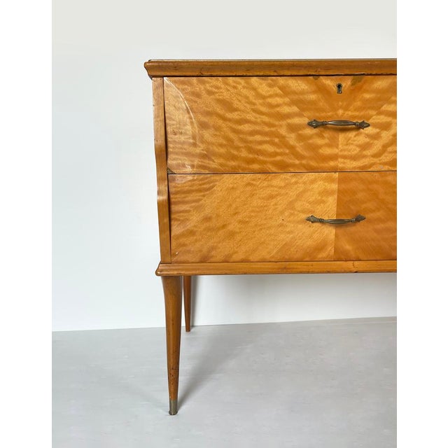 Mid-Century Low Chest of Drawers, 1950s For Sale - Image 4 of 11