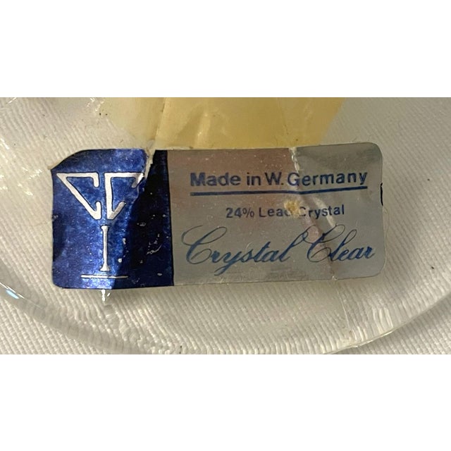 Glass Mid 20th Century Hofbauer Crystal Goblets - Set of 3 For Sale - Image 7 of 7