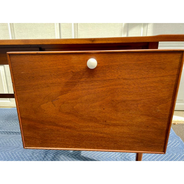 1959 Mid-Century Modern Walnut Writing Desk by Kipp Stewart for Drexel Declaration For Sale - Image 11 of 18