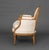 Wood Louis XVI Style Upholstered Walnut Bergere For Sale - Image 7 of 8