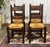 Vintage Mahogany Chairs with Straw Seats, 1970s, Set of 4 For Sale - Image 9 of 9