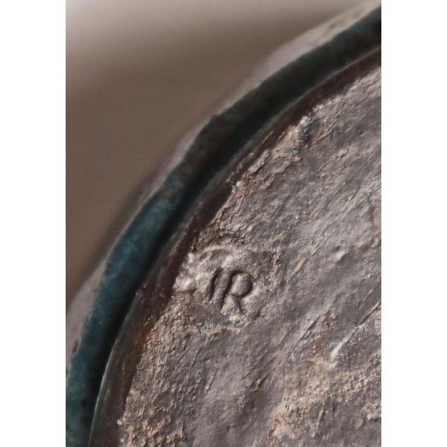 Scandinavian Modern Raku-Fired Stoneware Bowl attributed to Inger Rokkjær, 1990s For Sale - Image 12 of 14