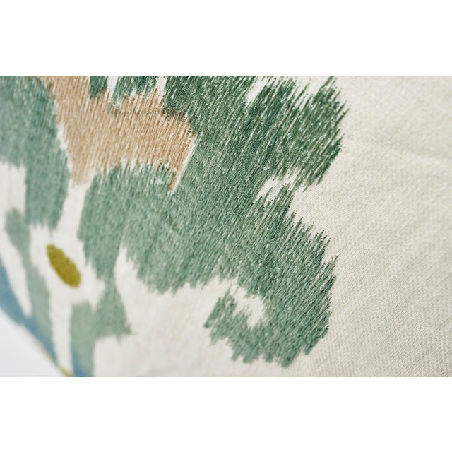 Schumacher Schumacher Double-Sided Raja Embroidery Silky Print Pillow For Sale - Image 4 of 8