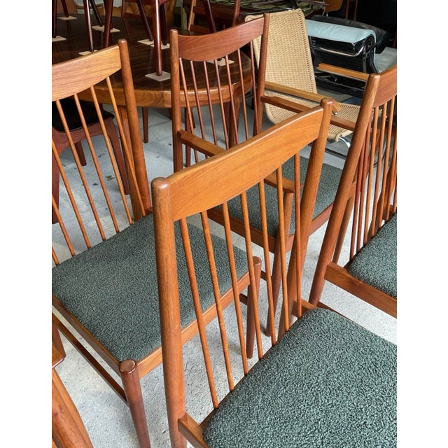Vintage Danish Dining Chairs in Teak by Arne Vodder for Sibast, 1960, Set of 6 For Sale - Image 15 of 18