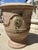 Ceramic Pair of 31 Inch French Anduze Planters With Antique Patine, Fleur De Lys For Sale - Image 7 of 12