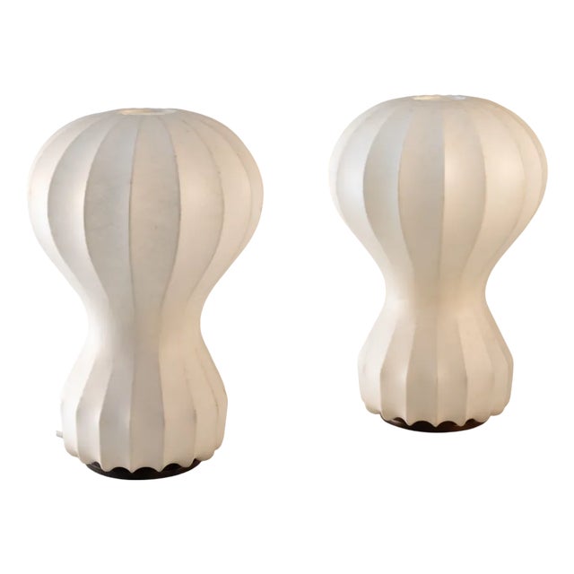 Vintage Mod. Gatto Table Lamps by Achille and Pier Giacomo Castiglioni for Flos, 1960, Set of 2 For Sale