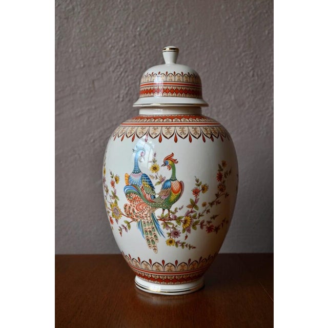 Lidded Vase with Birds Decor by Fg. Fratelli Gialletti For Sale - Image 5 of 10