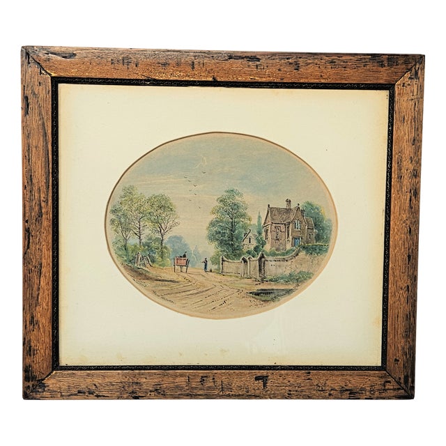 Samuel Wagstaff, Near Tadcaster, 1898, Watercolor, Framed For Sale