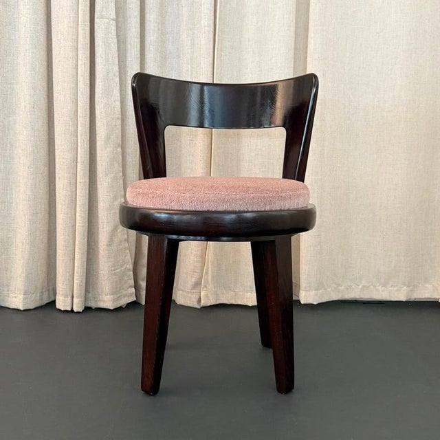 Mid-Century Modern Mid-Century Modern Vanity Swivel Stool by Edward Wormley for Drexel For Sale - Image 3 of 10