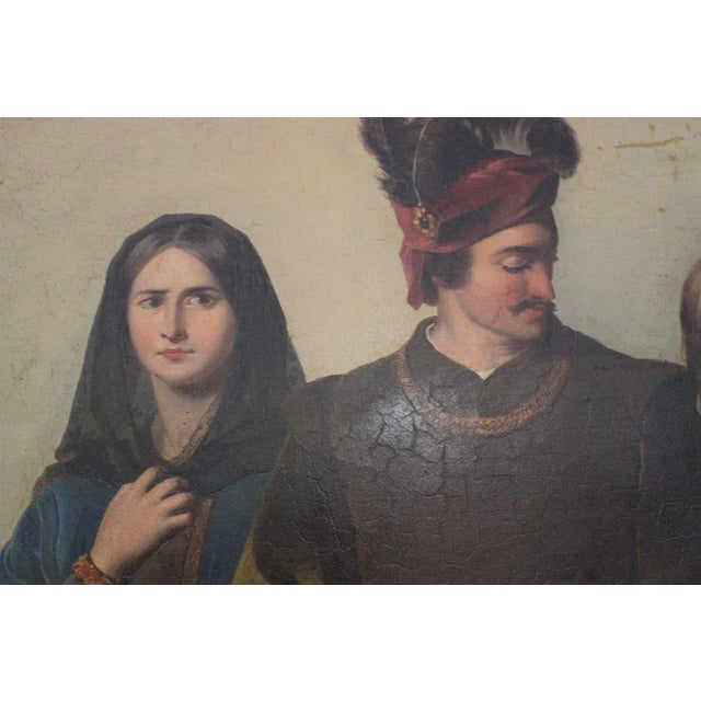 Cassioli Amos, La Rivale Painting, in Very Good conditions. Designed before 1890 This piece has an attribution mark, I am...