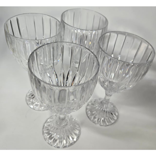 Hollywood Regency Crystal Goblets- Set of Four For Sale - Image 16 of 18