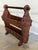 Dark Wood Magazine Holder Mid-Century Modern Vintage For Sale In Los Angeles - Image 6 of 9