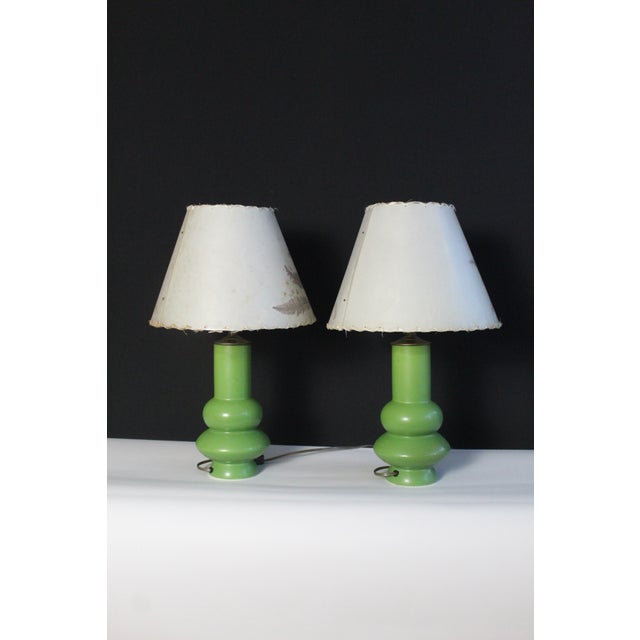 Mid 20th Century Jean Roger Style Ceramic Lamps - a Pair For Sale - Image 9 of 12